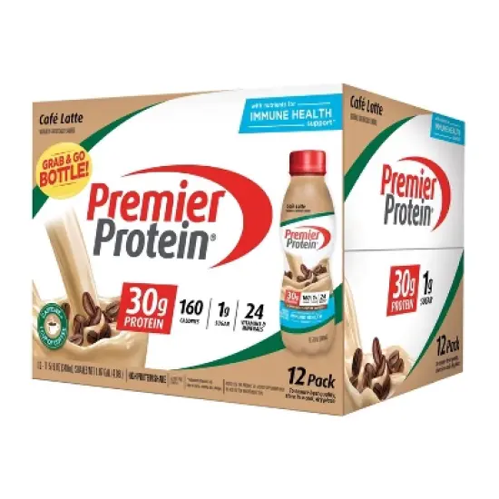 Premier Protein Nutritional Shake - Caffe Latte - 11.5oz/12ct image {4}