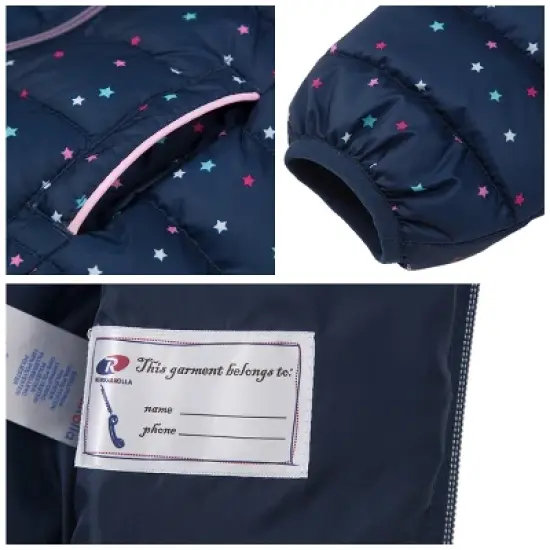 Rokka&Rolla Toddler Little Girls' Light Puffer Jacket Winter Coat image {5}