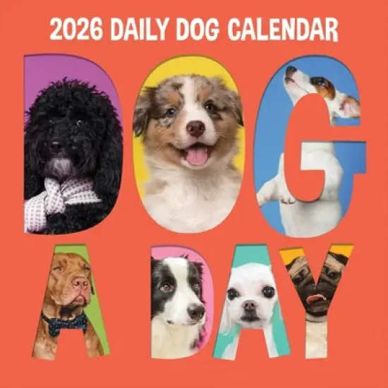 TF Publishing 13.5"x14.5" 2026 Dog-A-Day Wall Calendar image {1}