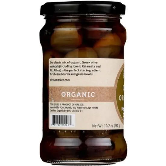 Divina Pitted Greek Olive Mix - Case of 6/10.2 oz image {3}
