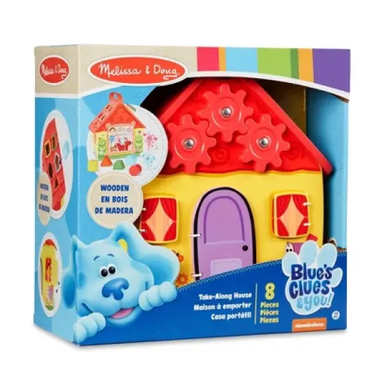 Melissa & Doug Blues Clues & You! Blues Fold & Go Wooden House image {2}