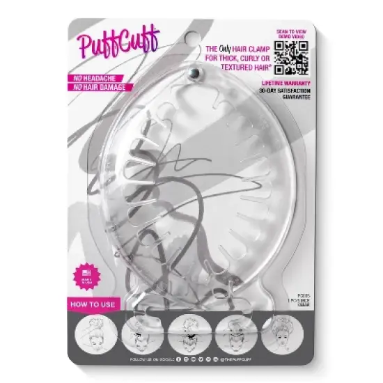 Original 5&rdquo; Hair Clamp for Big Hair - Painless, Damage-Free Styling Tool Made Specifically for Big Hair - 1 Piece - PuffCuff image {1}