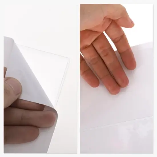 Horizontal Label Holder 5.91"x3.94" Clear 20 Pcs image {4}