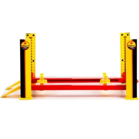 Adjustable Four Post Lift "MOPAR" Black and Yellow for 1/18 Scale Diecast Model Cars by Greenlight image {3}