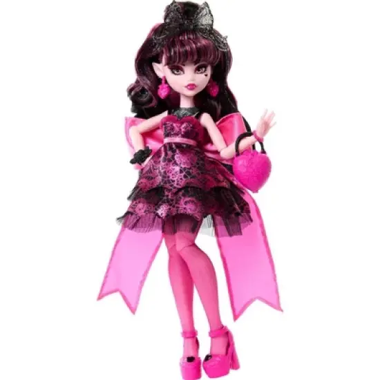 Monster High Draculaura Fashion Doll in Monster Ball Party Dress with Accessories image {4}