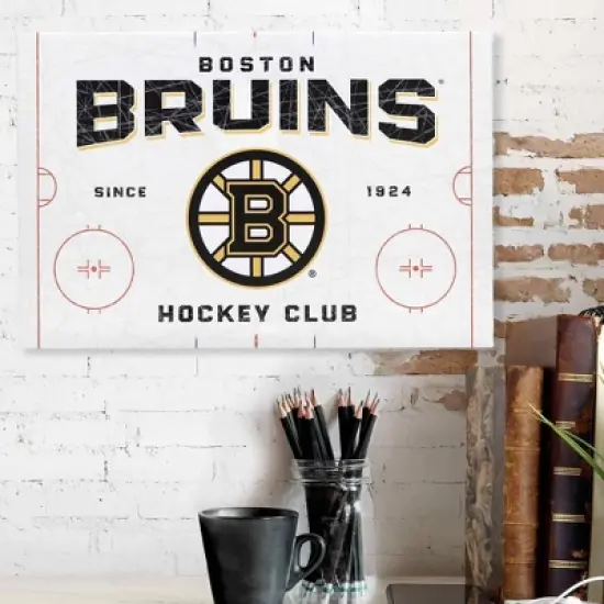 NHL Boston Bruins Rink Canvas image {4}