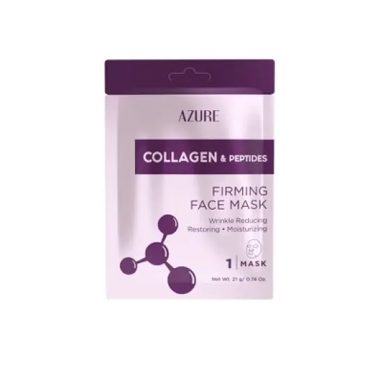 Azure Skincare Collagen and Peptides Sheet Mask - 3.7oz image {1}