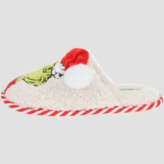 The Grinch Women's Holiday Scuff Slippers - Ivory image {2}