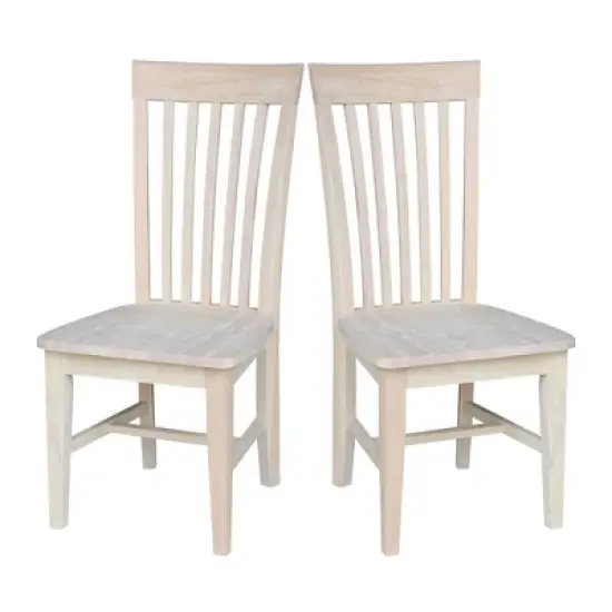 Set of 2 Tall Mission Chairs - International Concepts image {10}
