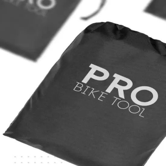 PRO BIKE TOOL 2" x 2" Exercise Spin Bike Cover Protective Rain Sun UV Dust Wind Snow Proof for Fitness Stationary Bikes, Black image {1}
