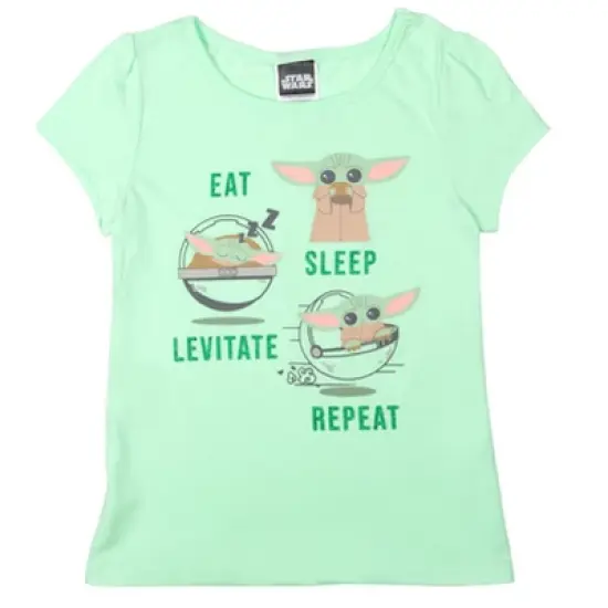 Star Wars The Child Girls T-Shirt and Tulle Skirt 4 Piece Outfit Set Toddler image {2}