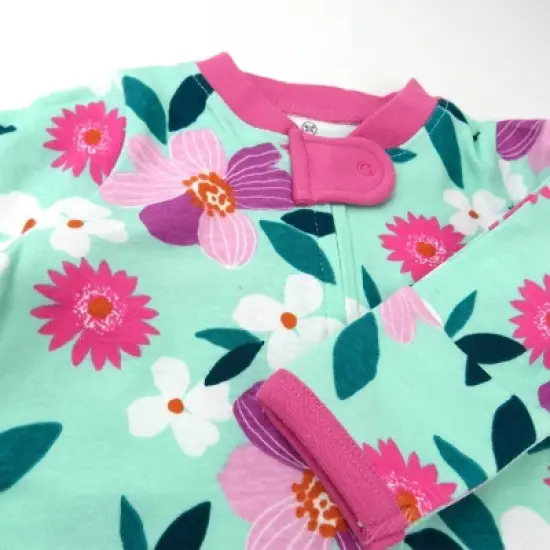 Honest Baby 2pk Waterlily Sleep N' Play - Light Mint Green image {1}