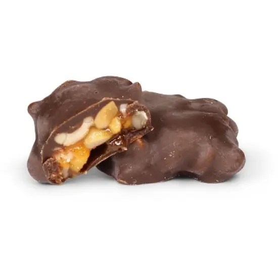 Peanut Caramel Clusters with Dark Chocolate by It's Delish image {4}