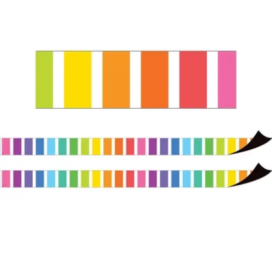 Teacher Created Resources&reg; Colorful Stripes Magnetic Border, 24 Feet Per Pack, 2 Packs image {3}
