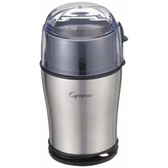 Capresso Cool Grind PRO Coffee Grinder: Stainless Steel Blades, Medium Coarse to Coarse, 9-Cup Capacity, Silver image {1}