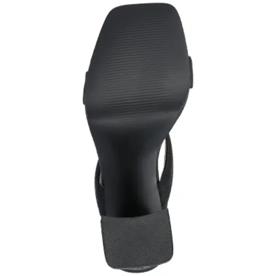 Journee Collection Womens Jaell Multi Strap Covered Block Heel Platform Sandals image {4}