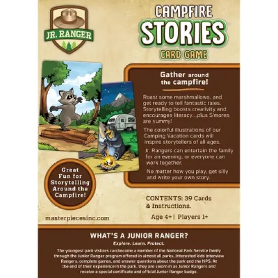MasterPieces Kids Games - Jr Ranger - Campfire Stories Kids Card Game image {3}