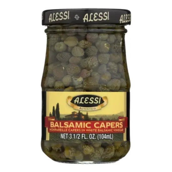Alessi Balsamic Capers - Case of 6/3.5 oz image {1}