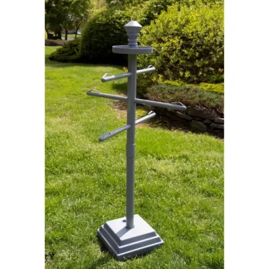 Swimline Outdoor Poolside Valet Towel Rack with Weighted Base - 52" image {8}