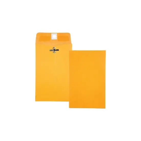 Quality Park Clasp Envelope 4 x 6 3/8 28lb Brown Kraft 100/Box 37815 image {2}