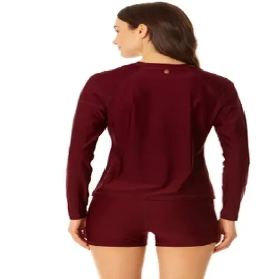 Coppersuit - Women's Long Sleeve Rashguard Swimsuit Top image {6}