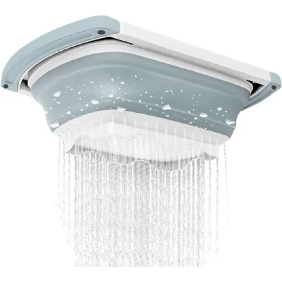 Qimh Collapsible Colander | Over The Sink Silicone Kitchen Strainers and Colanders with Extendable Handles image {4}