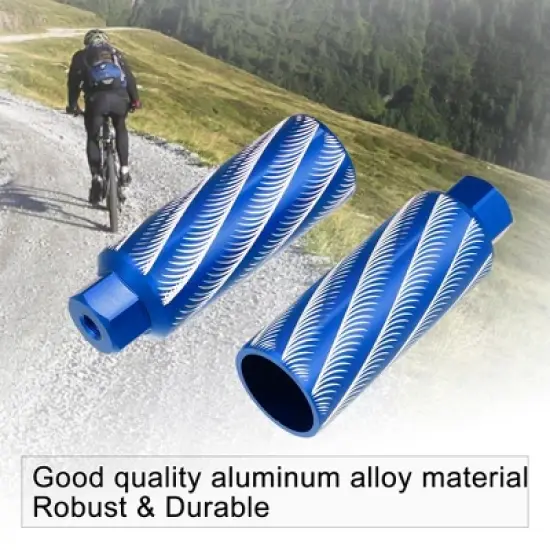 Unique Bargains Universal Aluminum Alloy Axle Rear Foot Pegs for BMX MTB Bike Fit 3/8 Inch 1 Pair image {4}