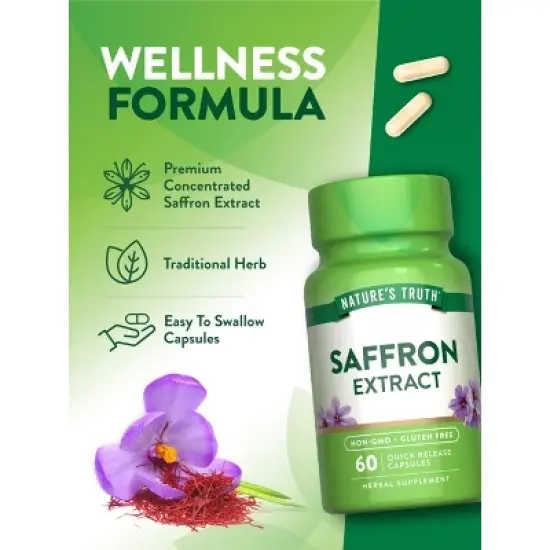 Nature's Truth Saffron Extract Capsules | 60 Count image {4}