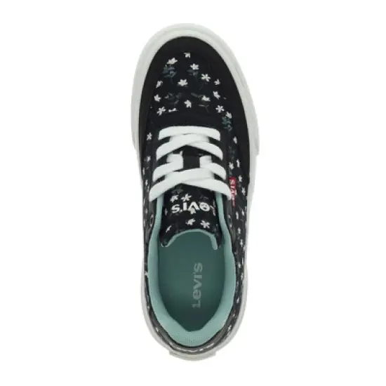 Levi's Kids Maribel Floral Unisex Twill Canvas Lace Up Lowtop Casual Sneaker Shoe image {1}