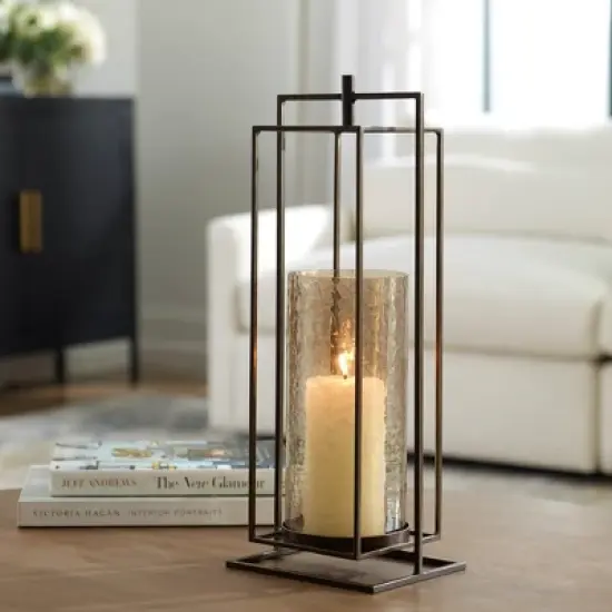 Uttermost Wenman Bronze Candleholder image {1}