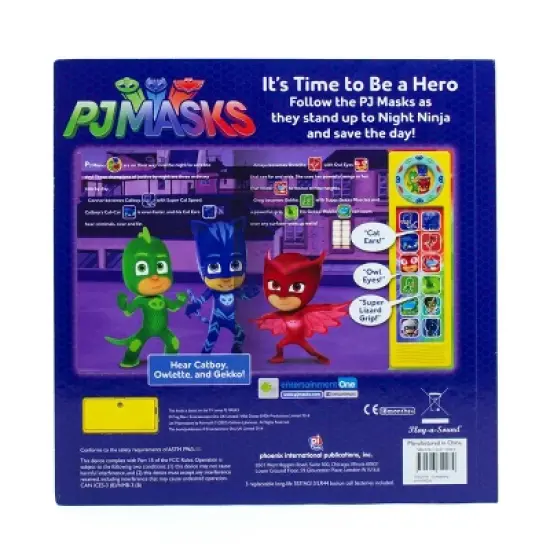 PJ Masks - It's Time To Be A Hero Custom Frame Sound Board Book - by Phoenix (Hardcover) image {3}