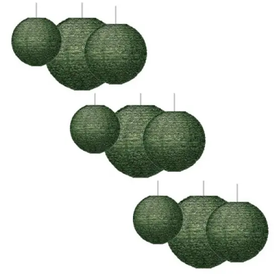 Teacher Created Resources&reg; Boxwood Hanging Paper Lanterns, 3 Per Pack, 3 Packs image {2}