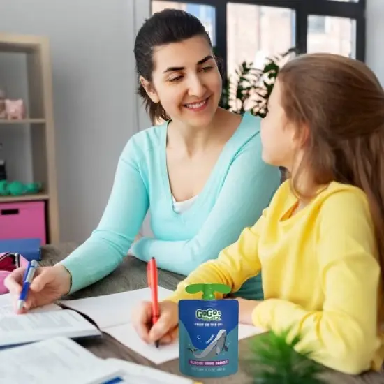 GoGo SqueeZ Applesauce and Fruit Puree Discovery Variety Pack Arctic Apple and Glacier Grape Orange Pouches - 64oz/20ct image {8}