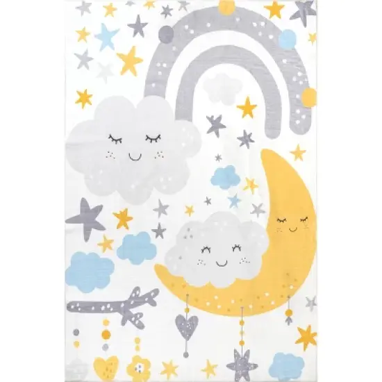 nuLOOM Sweet Dreams Machine Washable Kids Area Rug image {9}