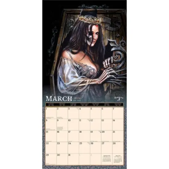 BrownTrout Witches Alchemy 2026 12"x24" Hanging Square Wall Calendar Plastic-Free image {2}
