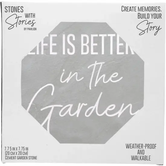 Pavilion Gift Company - In the Garden - 7.75" x 7.75" Garden Stone - Stepping Stones and Pathways image {6}