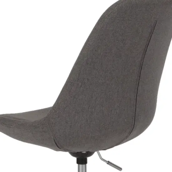 Emma and Oliver Mid-Back Dark Gray Fabric Pneumatic Lift Task Office Chair image {5}