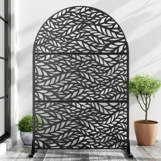 Dovelina Arched Outdoor Privacy Screen Patio Decorative Screens image {13}