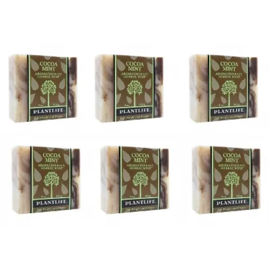 Plantlife Cocoa Mint Bar Soap - Moisturizing and Soothing Soap for Your Skin - Hand Crafted Using Plant-Based Ingredients - Made in California 4oz Bar image {5}
