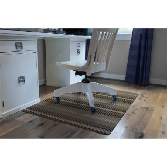 3'x4' Stripe 9 to 5 Desk Chair Mat - Bungalow Flooring image {2}
