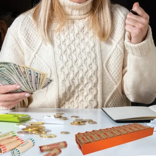 Nadex Coins&trade; Aluminum Coin Tray (Quarters) in Orange image {4}