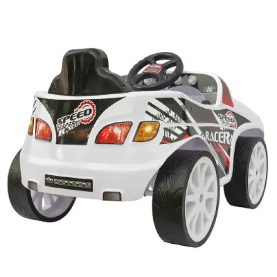 Kid Motorz 6V Speed Racer Powered Ride-On - White image {2}
