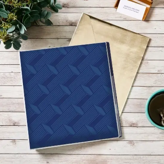 Avery Dual Effect Heavy-Duty 3 Ring Binder, 1 Inch Slant Rings, 2 Navy Blue Binders (46029) image {5}