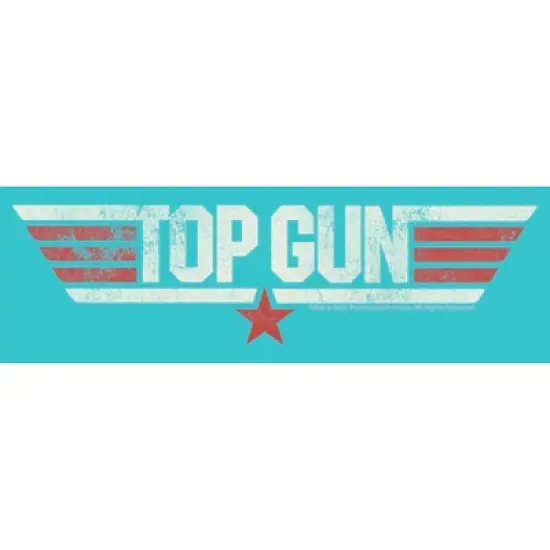 Girl's Top Gun Logo Distressed T-Shirt image {1}