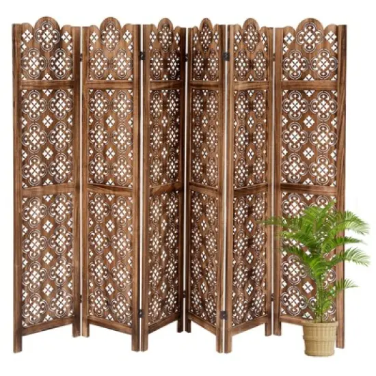 Tall Room Divider,Japanese Room DividerScreen Room Dividers, Folding Wooden Privacy Partition for Room image {6}
