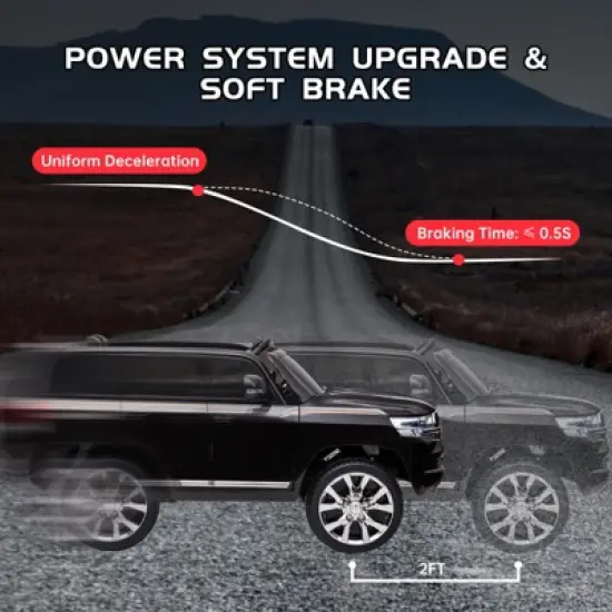 Garvee 12V Kids Ride on Car, 2-Seater Vehicle with Remote Control image {5}