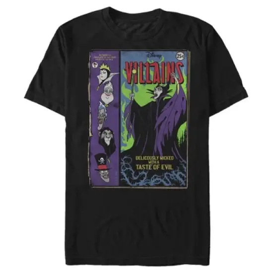 Men's Disney Princesses Vintage Villain Comics T-Shirt image {4}