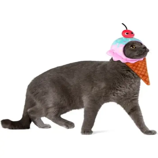 Rubies Yummy World Ice Cream Waffle Cone Pet Headpiece Accessory image {1}