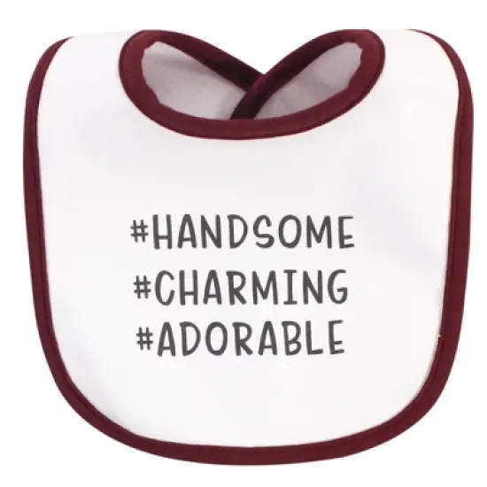 Hudson Baby Infant Boy Cotton Bibs 10pk, Ladies I Have Arrived, One Size image {5}