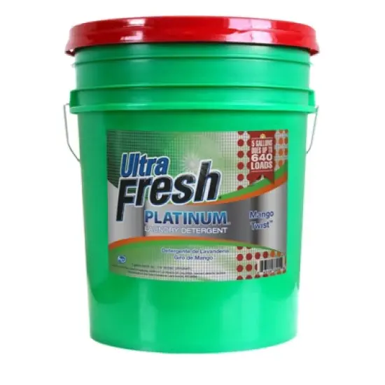 Ultra Fresh 3X Platinum 5 Gallon Laundry Detergent Liquid for All Machine Types with Easy Dispensing Pump, Up to 640 Loads image {6}